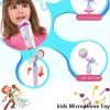 Karaoke Machine Toy with Light, Adjustable Stand, Built-in Music, Colorful Lights, and Echo Effects, Suitable for Kids 3-12 with Echo Effect (Blue) view 4