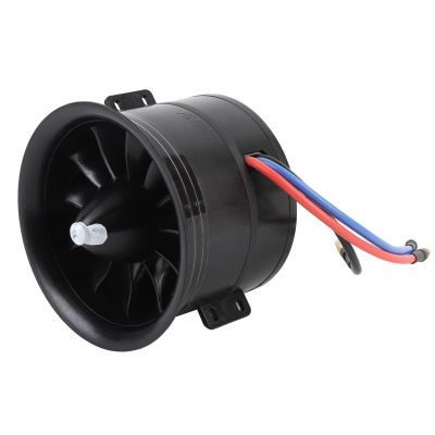 Luocute EDF 80mm 12 Blades Electric Ducted Fan, 3000W 6S 2000KV 3.43kg Thrust Composite Lightweight Power System, with Superior Heat Dissipation, for RC Jet Airplane