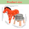 AwnsIMfreien Horses Toys, Horse Toy Electric Rotating Kids Horse Toys with Mill & Flexible Joint Rechargeable Realistic Grinding Fun Playset for Girls Boys, Play view 2
