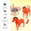 AwnsIMfreien Horses Toys, Horse Toy Electric Rotating Kids Horse Toys with Mill & Flexible Joint Rechargeable Realistic Grinding Fun Playset for Girls Boys, Play view 4