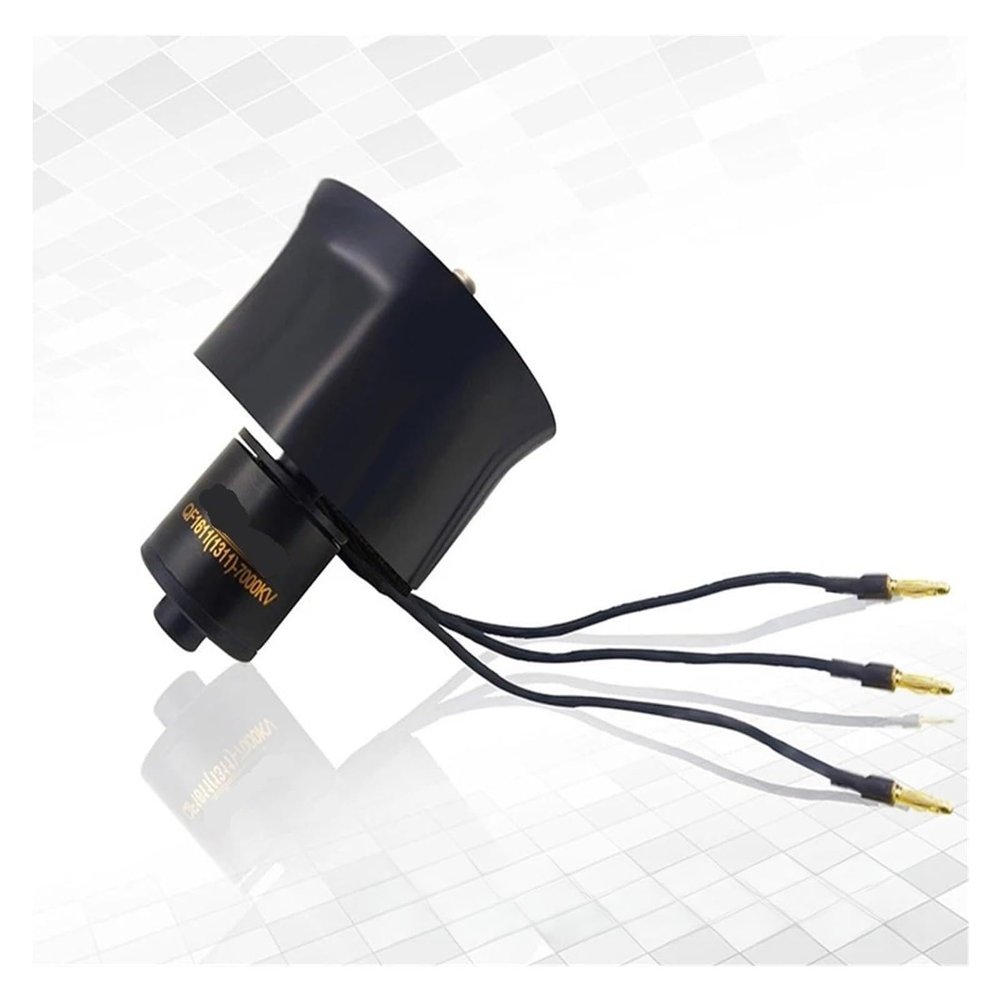 for QX-Motor 30mm 6 Blades EDF Unit with QF1611 4000kv 6000KV 5000KV 7000KV 14000KV Brushless Motor 20A/40A ESC 20A ESC 3S(QF1611 7000KV 30edf)
