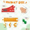 Bunu1492 Wooden Train Track Accessories Set,10 pcs Train Track Connector,Compatible with All Major Brands Train Tracks,Christmas Birthday Gift for Boys Girls,Train Toys Expansion Pack for Kids Ages 3+ view 2