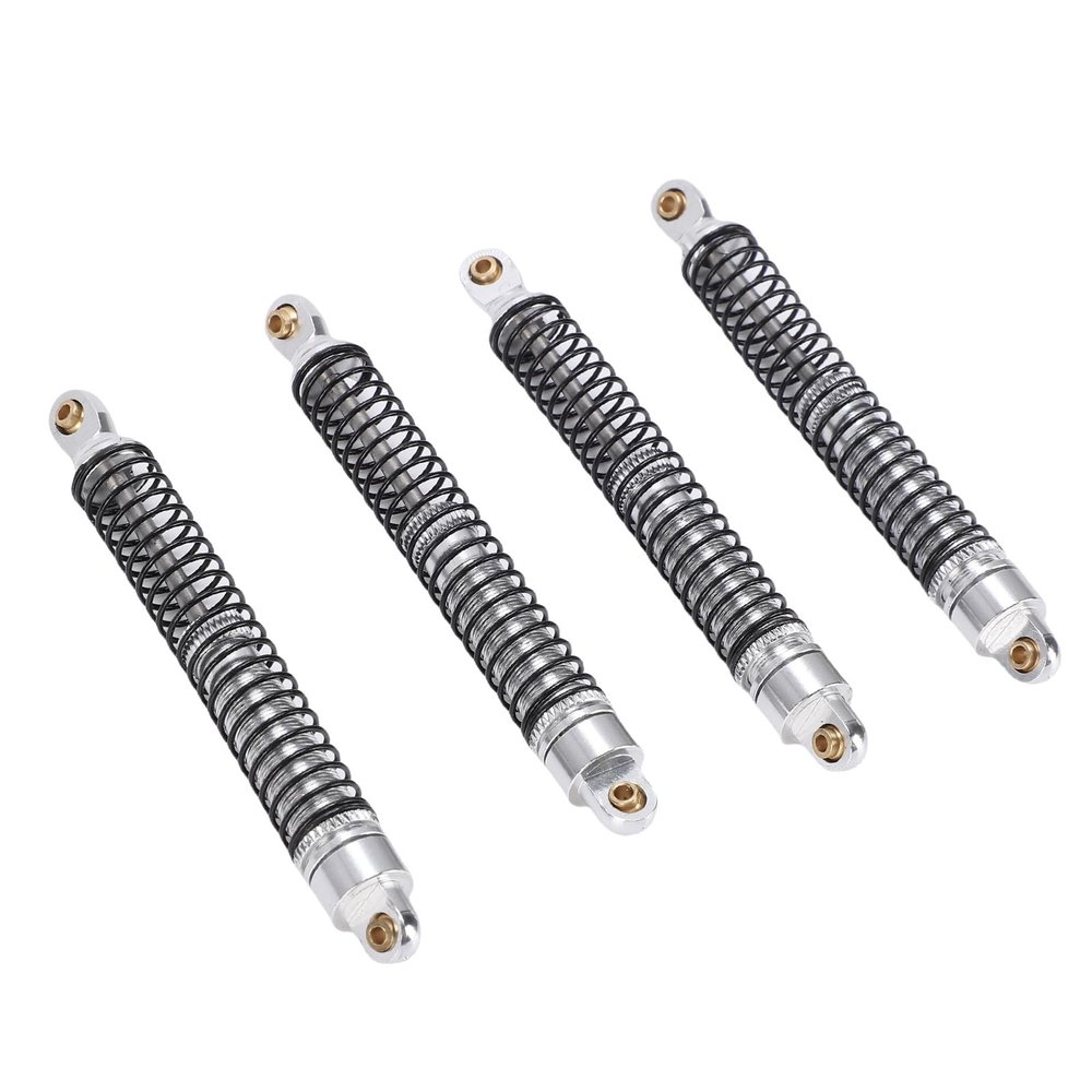GEERYZHE 4PCS Aluminum Alloy Oil Replacement for RC Crawler - Fit for Redcat 18 1/18 78mm Threaded Damper Silver