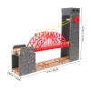 TOYANDONA Wooden Train Track Accessories - Suspension Railway Bridge Wooden Train Bridge Model Wood Track Expansion for Railway Accessories view 2