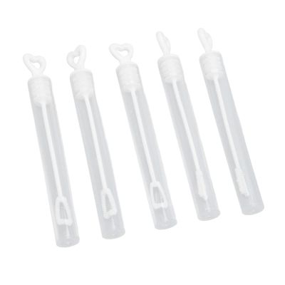 Acouto 96Pcs Bubble Wands Bulk, Transparent ABS Portable Widely Used Bubble Sticks Party Wedding, Heart Wand Wedding Send Off - Toys & GamesSports & /BubblesBubble Makers