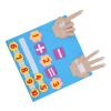 Acouto Montessori Busy Board Toddler Busy Board Autism Training Addition and Substraction Bright Colors Felt Book Kids Education Training Educational Activity Book Toys & Games & view 1
