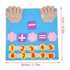 Acouto Montessori Busy Board Toddler Busy Board Autism Training Addition and Substraction Bright Colors Felt Book Kids Education Training Educational Activity Book Toys & Games & view 4