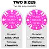 100 Custom Poker Chips - Plastic Poker Chips with Double-Sided UV Full Color Printing, Personalized with Logo Photo Text, Drink Tokens for Bar, Party, Company Promotions & Gifts, 9 Colors (Rose Red) view 2
