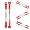 Acouto RC Linkage Rod Aluminium Alloy Linkage Rods 1/ Scale RC Truck Turnbuckles 1/ 4X4/2WD (SLA013R red) view 2