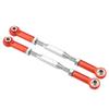 Acouto RC Linkage Rod Aluminium Alloy Linkage Rods 1/ Scale RC Truck Turnbuckles 1/ 4X4/2WD (SLA013R red) view 3