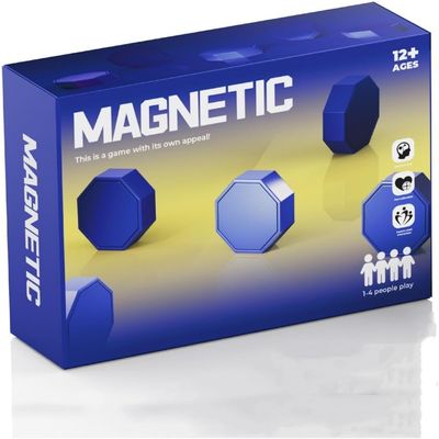 Xitail Magnetic Chess Game with Full-Size Stones, Magnet Game with String, for Family & Party & Travel & Camping, Puzzle Strategy Games, 2 Player Games for Kids & Adults