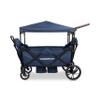WONDERFOLD X2R Rev Stroller Wagon (2 Seater) - Collapsible Stroller Wagon with 5-Point Seatbelt Harnesses, Reclining Seats & Footwells, Navy view 4