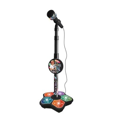 Star Microphone with Stand Karaoke Machine for Girls,Standing Microphones for Singing, Sparkle and Sing,Microphone Toy,Musical Toy for Fun Sound Effects