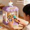 Cute Doll Vending Machine with Sound & Plush Toys Electric Candy Grabber Toy Mini Plush Toys Prize Dispenser Birthday Gifts for Girls 3 to 8 Years view 4
