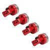 Fesjoy 4Pcs RC Magnetic Body Post, Body Shell Post Mount for 1/8 1/10 Remote Control Vehicle with Aluminum Alloy Material, for SCX10 (Red) view 4