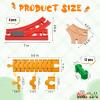 Bunu1492 Wooden Train Track Accessories Set,20 pcs Train Track Connector,Compatible with All Major Brands Train Tracks,Christmas Birthday Gift for Boys Girls,Train Toys Expansion Pack for Kids Ages 3+ view 2