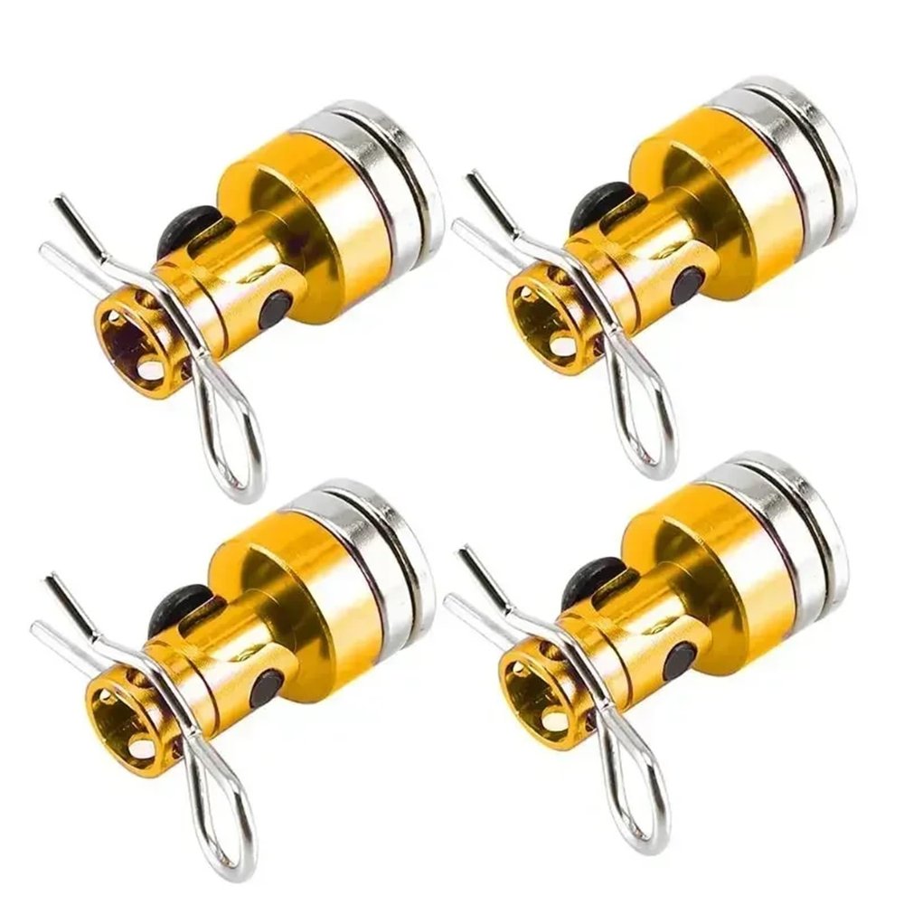 RC Toys For Traxxas For Hsp For Sakura Redca 1/10 4pcs Stealth Invisible Body Post Mount Contact Shell Column Clips RC Drift Car(Gold)