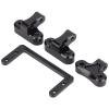 Aluminum Alloy Servo Mount Bracket, High Strength Metal Beam Servo Mount for LCG 1/10 RC Cars, Durable Replacement Servo Bracket with Enhanced Stability, for Low Center view 4