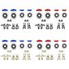 RC Toys Models For KM Raytheon For Rally Car C3 E8414 E8415 1/7 RC Car Upgrade Accessories 1 Set Disc Brake Set Caliper(Blue black) view 2