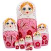 Bemonew 10PCS Russian Nesting Dolls Set Wooden Matryoshka Doll Set with Charming Printing Effortless Disassembly & Assembly Nesting Dolls for Collection Decoration view 1