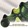 xigua Avocado Pattern Baby Blanket for Newborn Boys Girls, Soft Warm Bed Throws Blanket, Cozy Reversible Newborn Receiving Blanket 30 x 40 Inch view 2