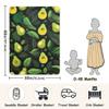 xigua Avocado Pattern Baby Blanket for Newborn Boys Girls, Soft Warm Bed Throws Blanket, Cozy Reversible Newborn Receiving Blanket 30 x 40 Inch view 3