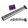 Vvikizy 88 Keys Roll Up Piano, Rechargeable Electronic Hand Roll Piano with LED Display MIDI Function, 128 Tones Rhythms for Kids Beginners view 3