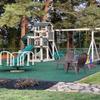 Playsafer Elevate Rubber Playground Tiles - 1" Thick High Density Interlocking Shock Absorbent Safety Tile for Playgrounds, and Exercise Equipment - 20" X 20" (12 Tiles - 32.4 Sq. Ft. - Green) view 2
