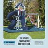 Playsafer Elevate Rubber Playground Tiles - 1" Thick High Density Interlocking Shock Absorbent Safety Tile for Playgrounds, and Exercise Equipment - 20" X 20" (12 Tiles - 32.4 Sq. Ft. - Green) view 4