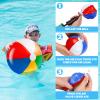 24 Set End of the Year Gifts 8inch Beach Ball with Inspirational Card Inflatable Beach Ball Summer Graduation Student Gifts Bulk from Teacher School Classroom Prizes Goodie Bag Pool Party Supplies view 4