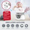 Kids Play Kitchen Appliance Playset Stand Mixer Toy Food Mixer for Children Educational Pretend Play Toy with Rotating Head and Attachments view 3