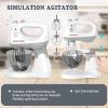 Kids Play Kitchen Appliance Playset Stand Mixer Toy Food Mixer for Children Educational Pretend Play Toy with Rotating Head and Attachments view 4