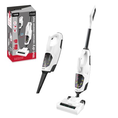 Kids Real Vacuum Cleaner Toys 2 in 1 Function of Blowing and Sweeping Cordless Interactive Vacuum with Real Suction Birthday for Boys Girls Ages 3-5 4-8