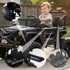 12V Kids' Electric Off-Road Ride-On Vehicle - Four-Wheel Suspension Off-Roader with 2.4G Remote Control, Dual Doors, Music, Cool LED Lights, for Boys & Girls (Black) view 3