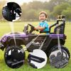 12V Kids' Electric Off-Road Ride-On Vehicle - Four-Wheel Suspension Off-Roader with 2.4G Remote Control, Dual Doors, Music, Cool LED Lights, for Boys & Girls (Purple) view 3