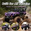 12V Kids' Electric Off-Road Ride-On Vehicle - Four-Wheel Suspension Off-Roader with 2.4G Remote Control, Dual Doors, Music, Cool LED Lights, for Boys & Girls (Purple) view 4