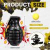 Sratte 4 Pcs Toy Hand Grenade for Cs Game with 20 Round Foam Ammo Model Tactical Fake Grenade for 14+ and Adults Outdoor Army Military Camo Party Favors Pretend Role Play Prop Game(Black) view 2