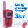 LOUKIENE Walkie Talkies for Kids 22 Channels 2 Way Radio Toy, Toys for 3-12 Year Old Boys Girls, with Backlit LCD Flashlight, 3 Kilometer Range for Outside, Camping, Hiking (1 Pair, Red Pink) view 3