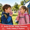 LOUKIENE Walkie Talkies for Kids 22 Channels 2 Way Radio Toy, Toys for 3-12 Year Old Boys Girls, with Backlit LCD Flashlight, 3 Kilometer Range for Outside, Camping, Hiking (1 Pair, Red Pink) view 4