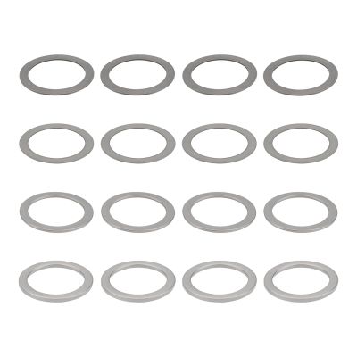 Micro Traders 40Pcs M6x8mm RC Model Car Gasket 0.1 0.2 0.3 0.5mm 304 Stainless Steel for Most Model Cars