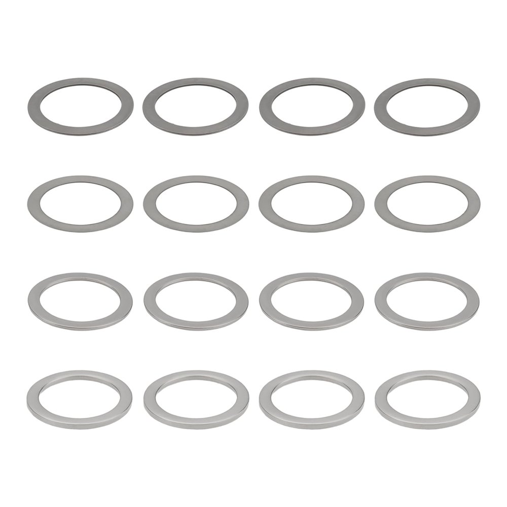 Micro Traders 40Pcs M6x8mm RC Model Car Gasket 0.1 0.2 0.3 0.5mm 304 Stainless Steel for Most Model Cars