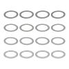 Micro Traders 40Pcs M6x8mm RC Model Car Gasket 0.1 0.2 0.3 0.5mm 304 Stainless Steel for Most Model Cars view 1
