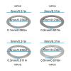Micro Traders 40Pcs M6x8mm RC Model Car Gasket 0.1 0.2 0.3 0.5mm 304 Stainless Steel for Most Model Cars view 4