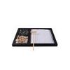 Yosoo Mini Meditation Sand Table, Sensory Relaxation Desk Decoration with Fine Sand Rake and Rocks, for Home Office Coffee Table Mantel (Black) view 2