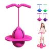 Balance Jumping Ball, Jumping Hopping Ball, Pogo Jumper with Handle and Ball Pump,High Jump Toy Bounce Jump Trick Board Pogo Bouncing Ball Safe and Fun Pogo Stick for Adults (Pink) view 1