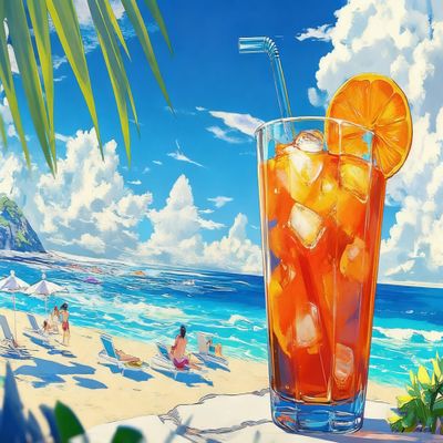 1000 Colorful Puzzles, Beach Side Iced Tea, Wooden Puzzles, Creative Games and Holiday Party Gifts, Art Pieces for Walls and Home Decor, Give to Friends, Couples, and Family 20x28in