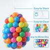 FHRILEK 100 Pcs Crush-Proof Rainbow Play Balls 2.2 Inch for Tent & Decor view 2