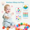 FHRILEK 100 Pcs Crush-Proof Rainbow Play Balls 2.2 Inch for Tent & Decor view 4