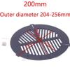 60/80/100/140/200/270mm Aluminum Alloy Focusing Mask Plate for 64-340mm Astronomical Telescope Monocular Focus Astronomical Telescope Part(200mm(204-256mm)) view 2