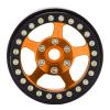1.9 Inch Beadlock Wheels, Aluminum Alloy RC Wheel Rims, 5 Hole Silver Non Staining Lock Tire Wheel Hub for AXIAL SCX10 90046, D90, Hsp, Redcat, Hpi RC Cars (Gold) view 3